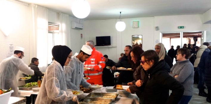 Pranzo di PSM a favore degli sfollati del terremoto delle Marche